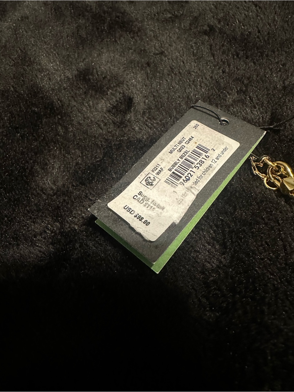 kate spade gold pearl and crystal station necklace - Picture 4 of 4